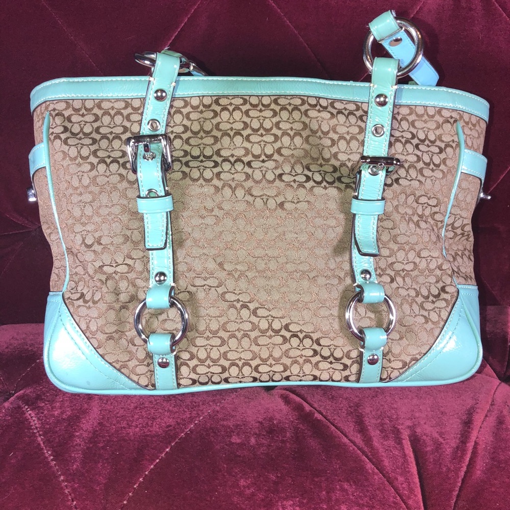 Coach signature East West gallery tote